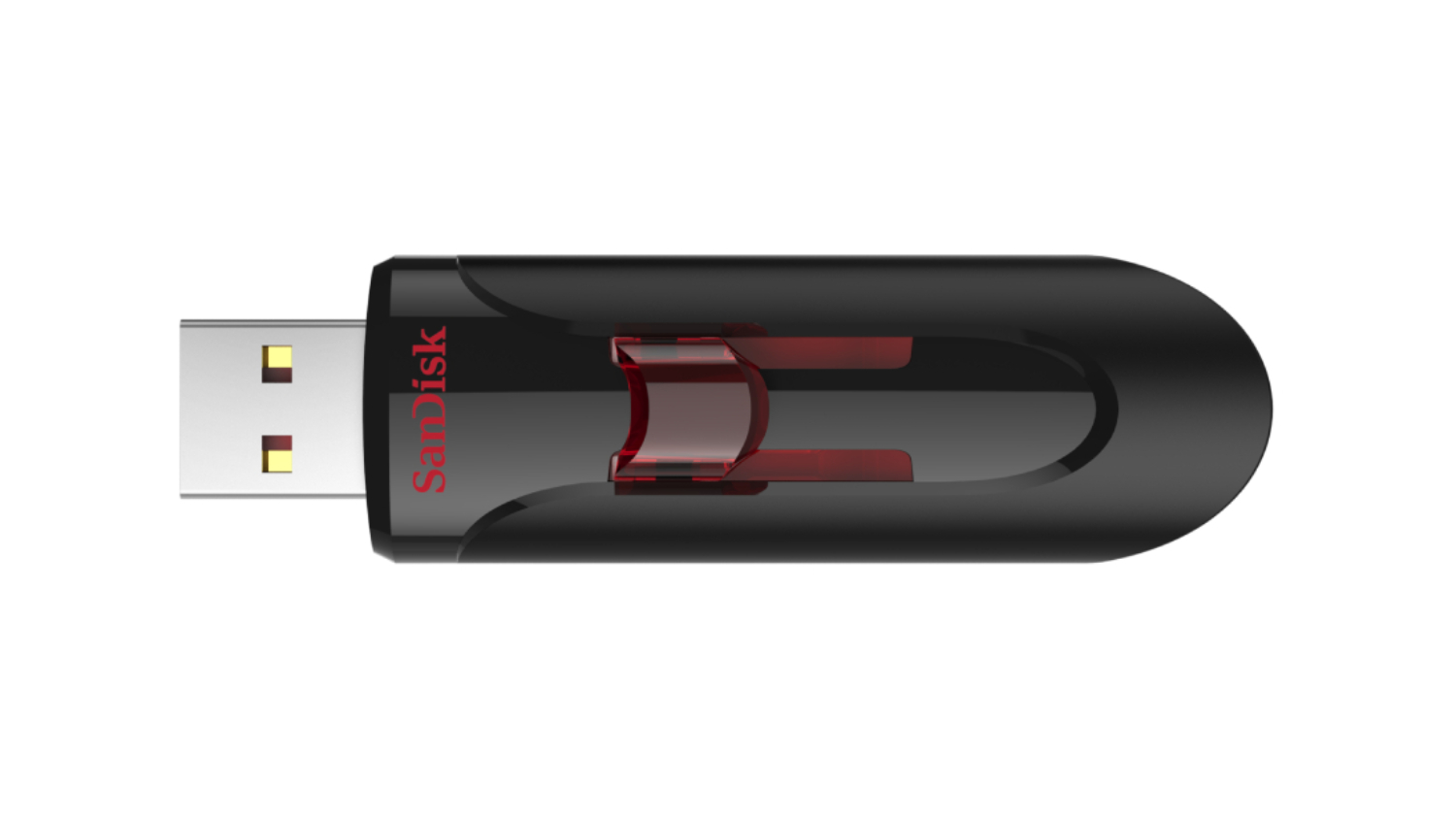 SanDisk Cruzer Glide USB-A 3.0 Flash Drive - 64GB (Black/Red)