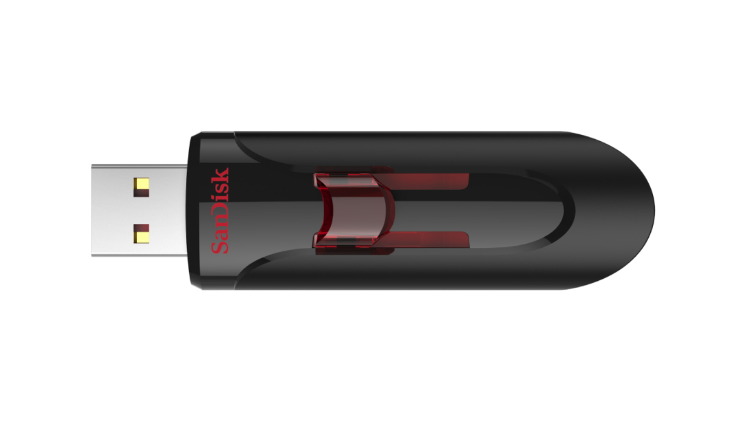 SanDisk Cruzer Glide USB-A 3.0 Flash Drive - 256GB (Black/Red)