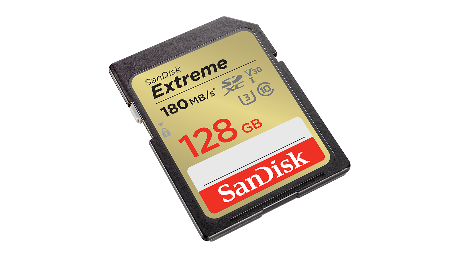 SanDisk Extreme SD Card - 128GB (SDHC, SDXC, UHS-I, V30, U3, Read 180 MB/s)