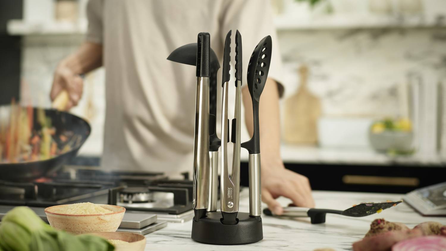 Joseph Joseph "Elevate" Kitchen Utensil Stand 5pcs. - Silicone/Steel