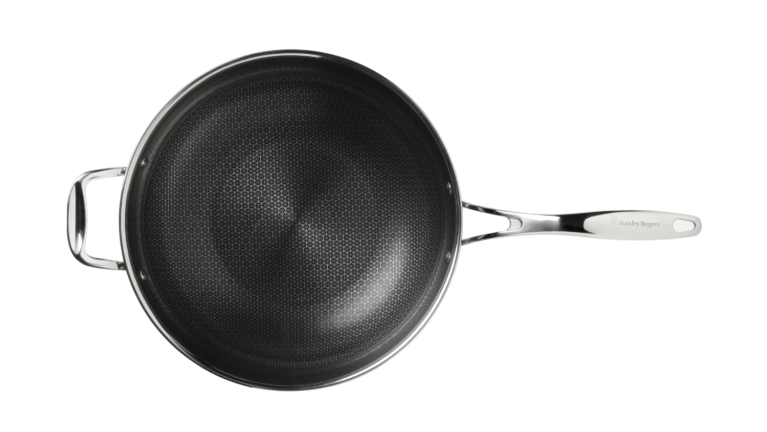 Stanley Rogers Matrix Stainless Steel Wok with Handle 32cm