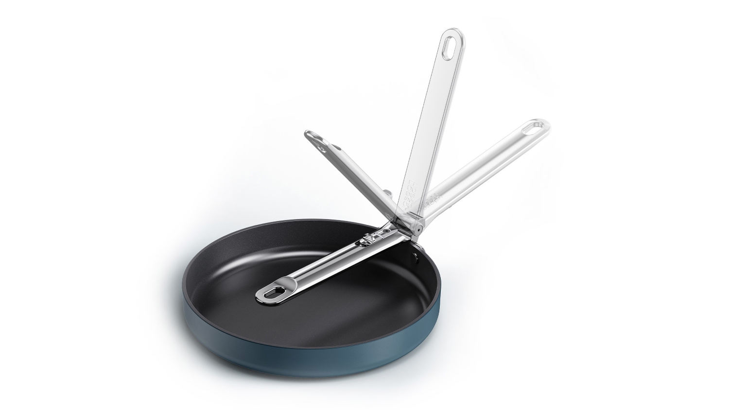 Joseph Joseph &quot;Space&quot; Non-Stick Frying Pan with Fold-Away Handle 24cm - Navy