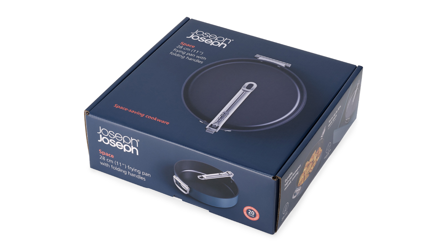 Joseph Joseph "Space" Non-Stick Frying Pan with Fold-Away Handle 28cm - Navy