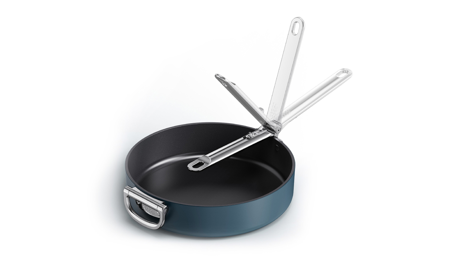 Joseph Joseph "Space" Non-Stick Frying Pan with Fold-Away Handle 28cm - Navy