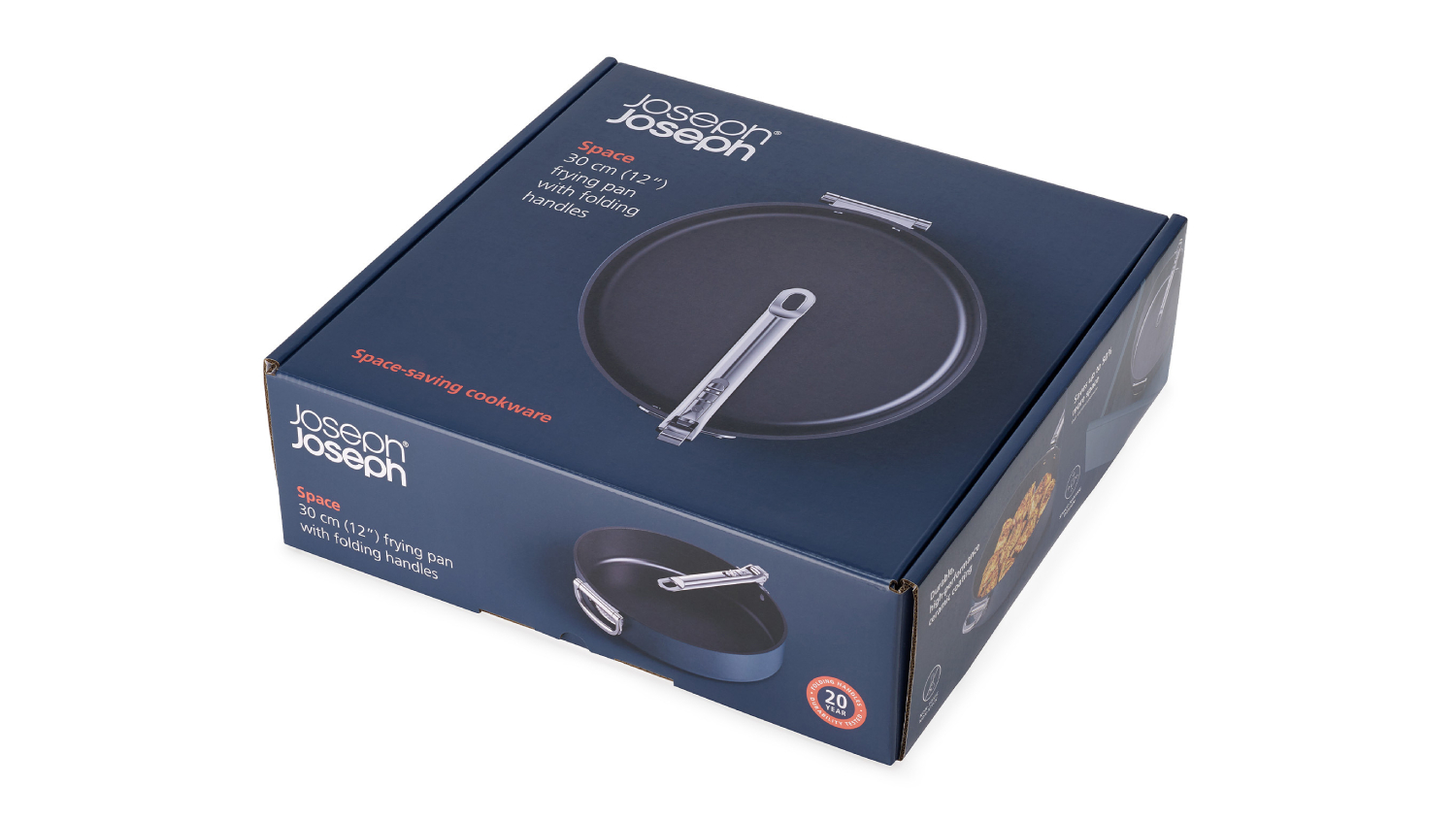 Joseph Joseph "Space" Non-Stick Frying Pan with Fold-Away Handle 30cm - Navy