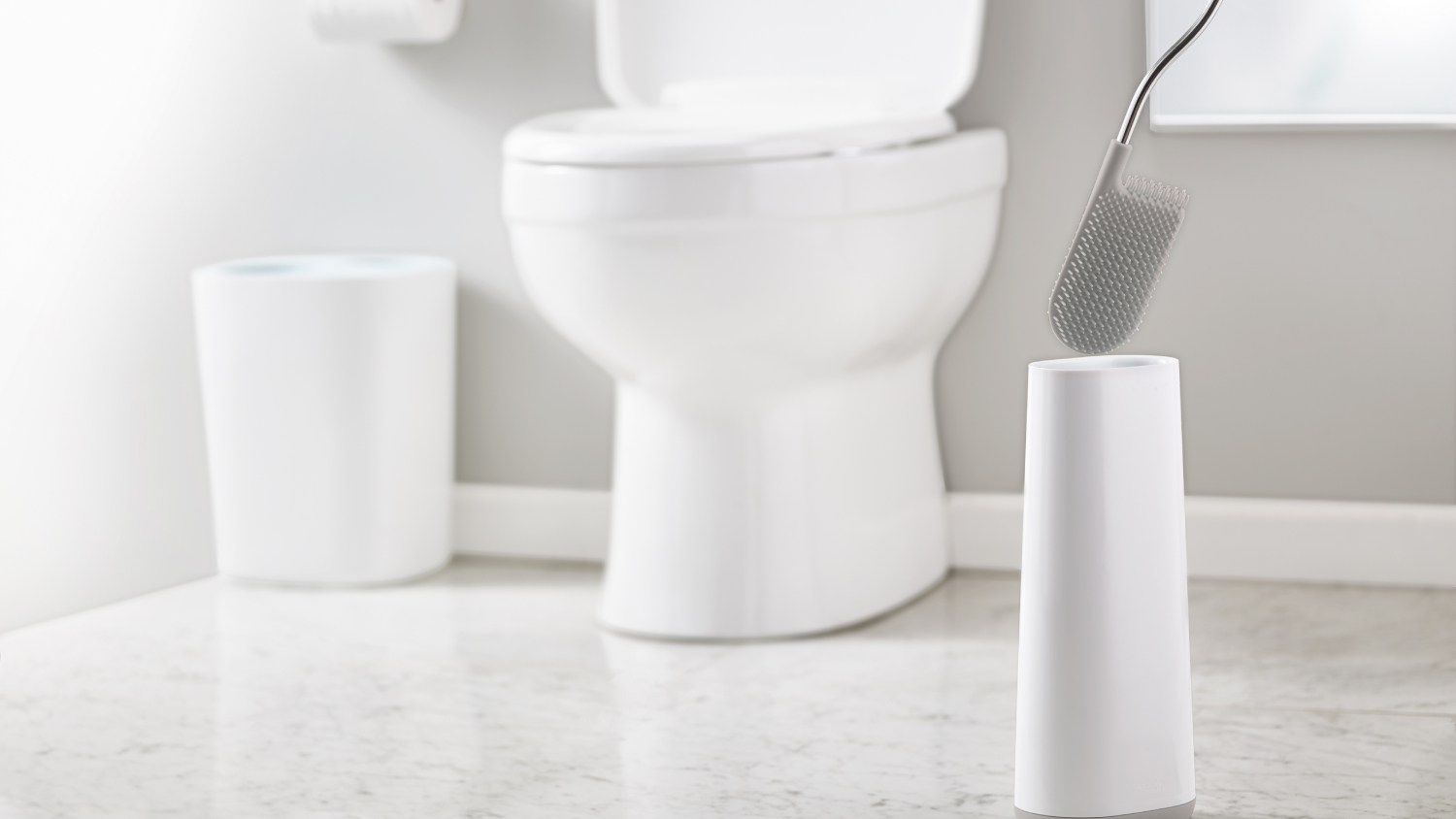 Joseph Joseph Flex Toilet Brush with Caddy - Grey