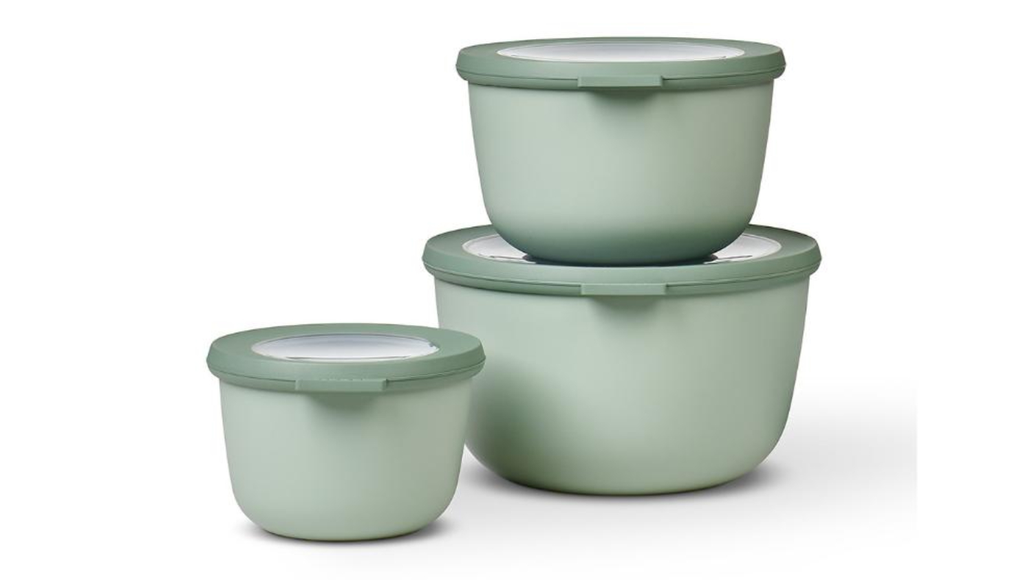 Mepal Cirqula Round Food Storage Container System Large 3pcs. - Nordic Sage