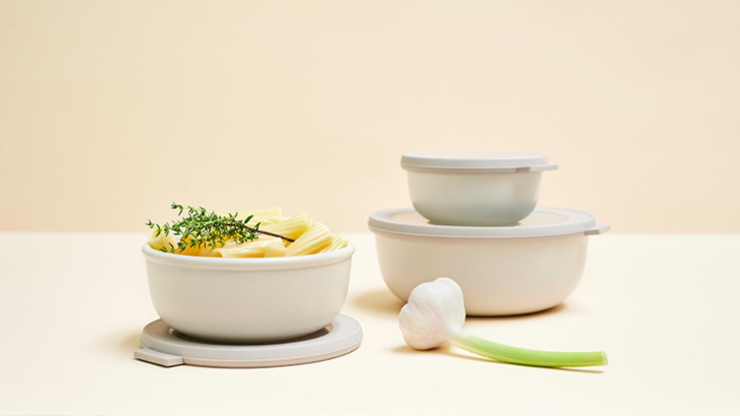 Mepal Cirqula Round Food Storage Container System Large 3pcs. - Nordic Sage