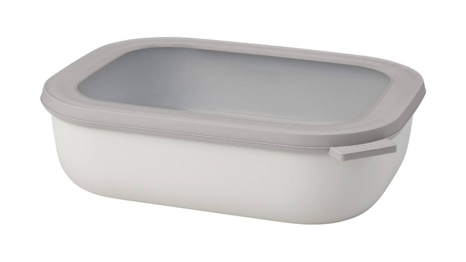 Mepal Cirqula Rectangular Food Storage Container 2L - Nordic White