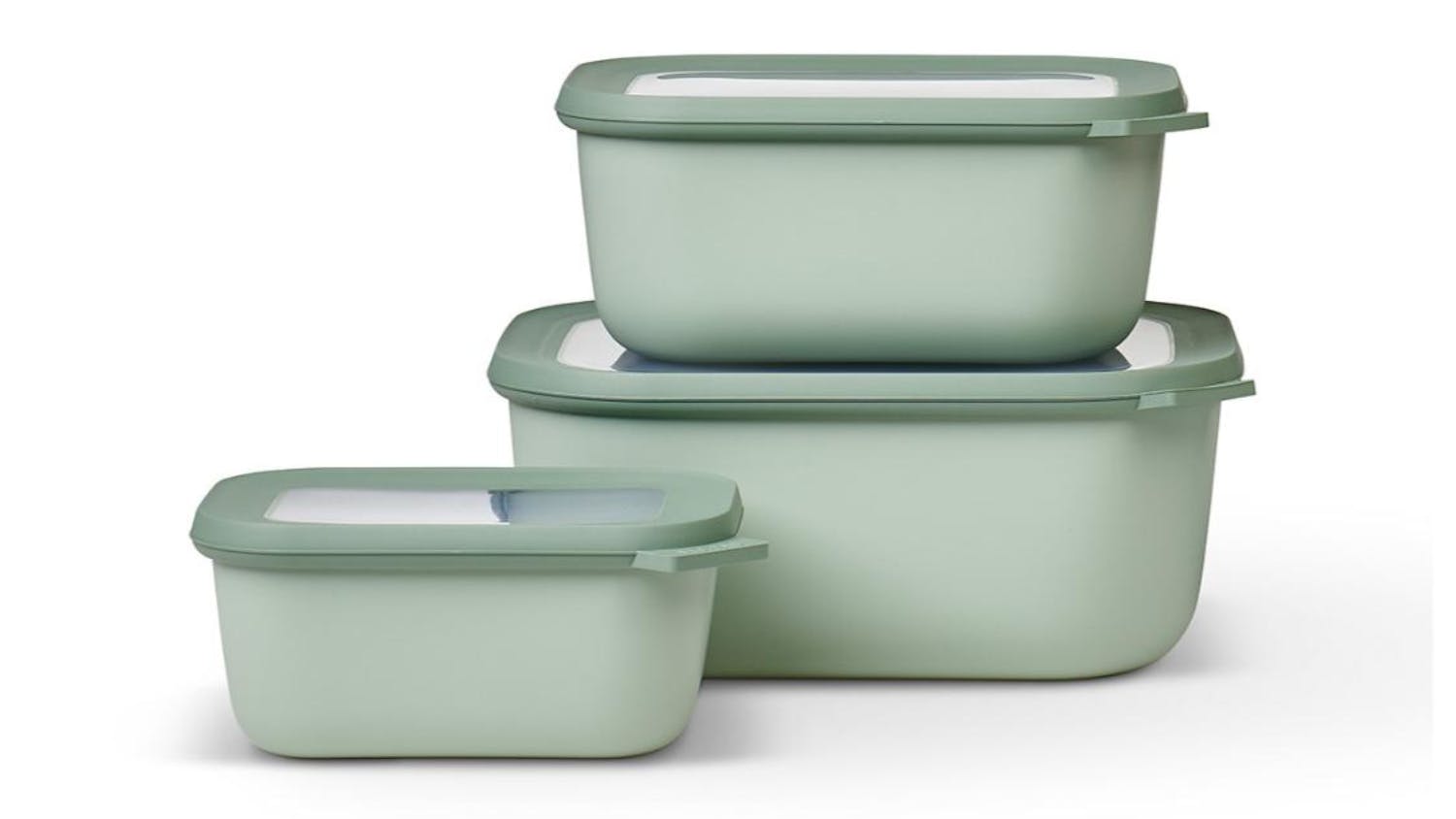 Mepal Cirqula Rectangular Food Storage Container System Large 3pcs ...