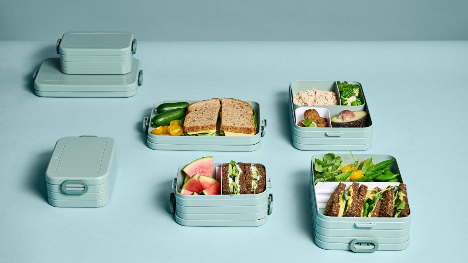 Mepal Segmented Bento Box Large - Nordic Blue