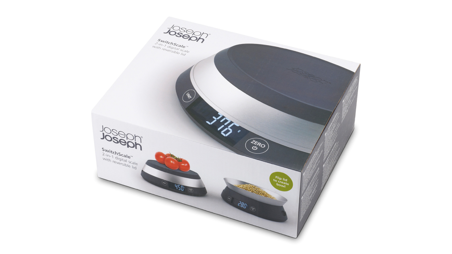 Joseph Joseph Switch Stainless Steel Scale - Grey