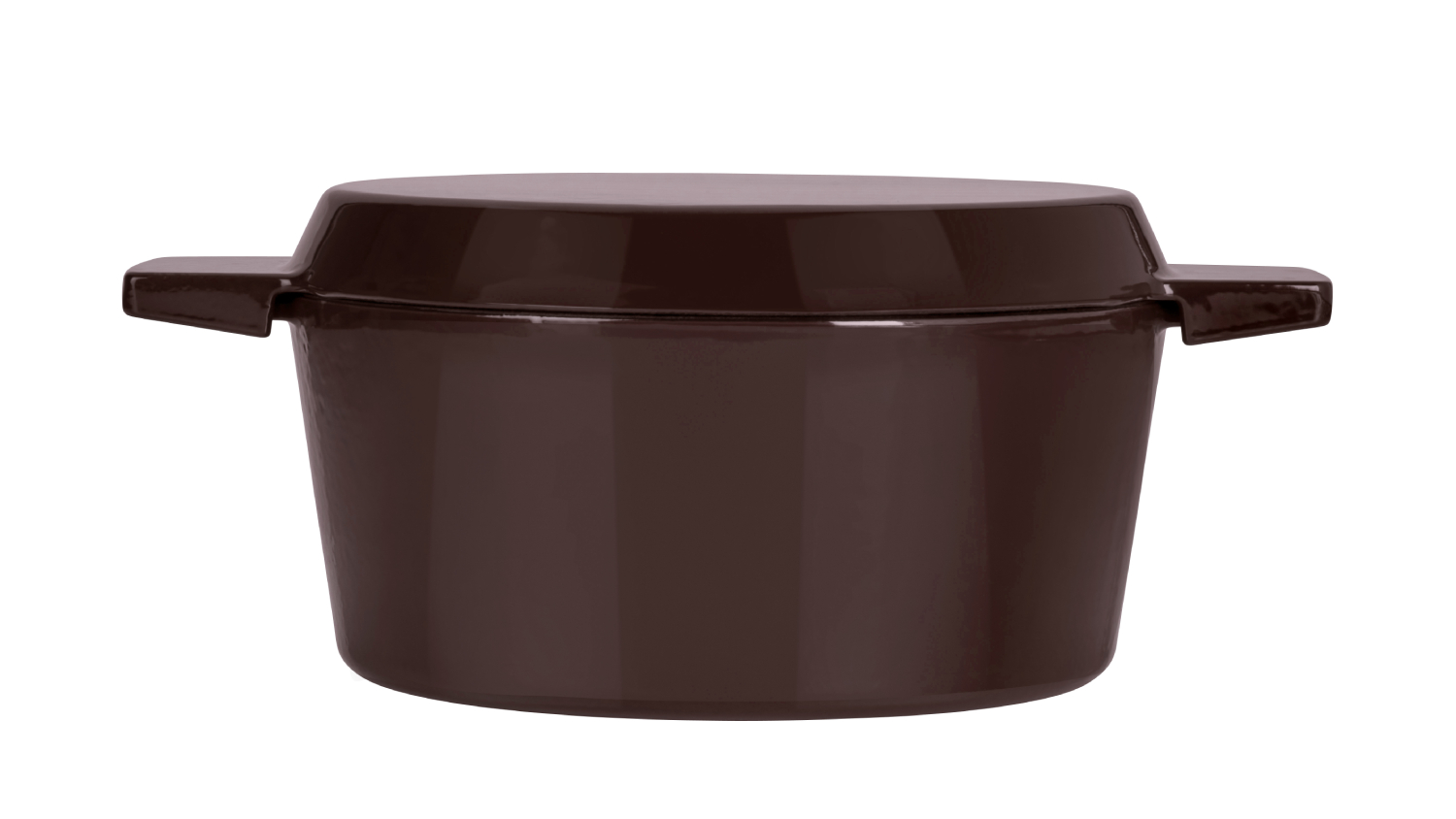 Stanley Rogers Cast Iron French Over Casserole Pot &amp; Lid 24cm - Bordeaux