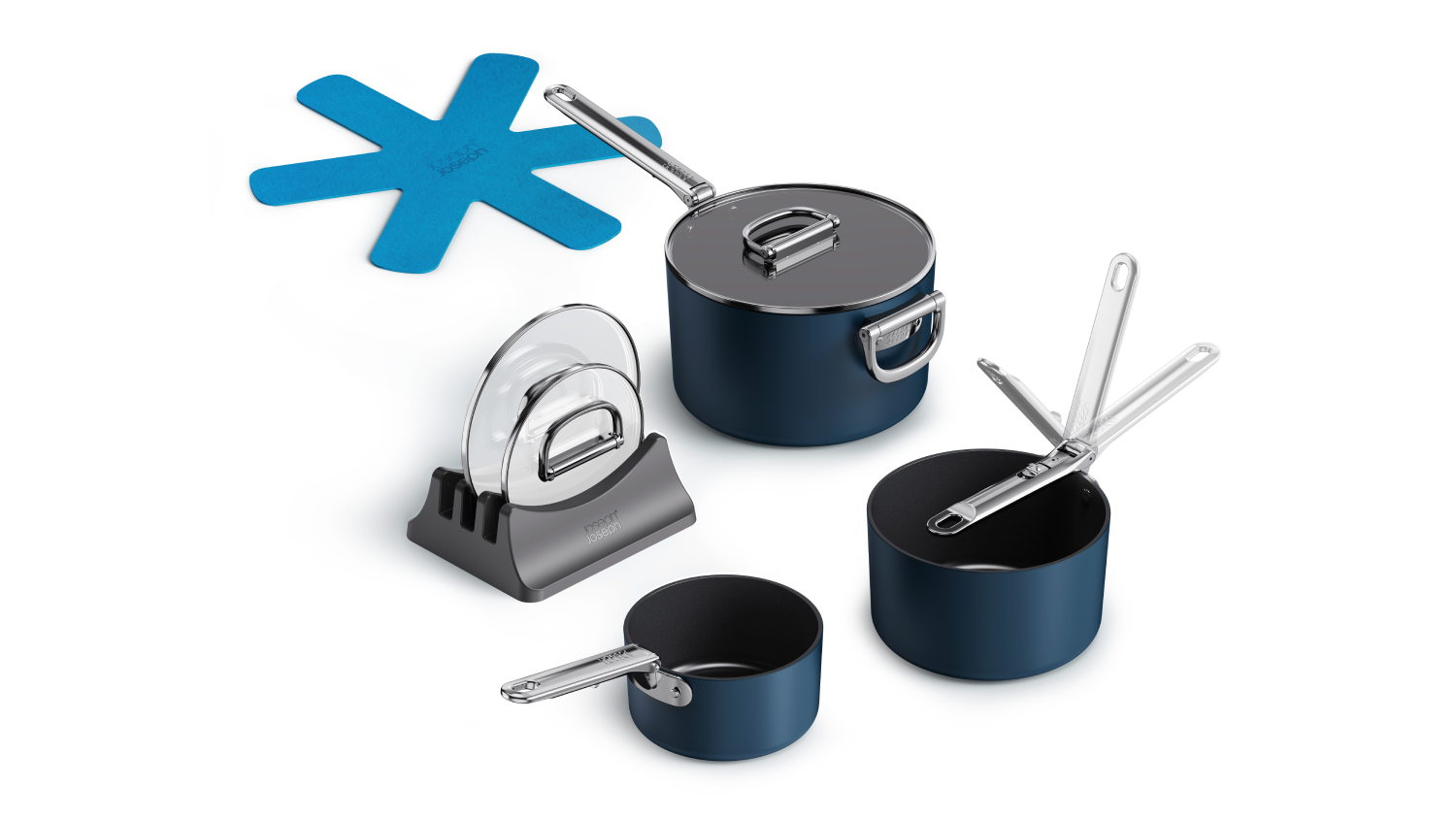 Joseph Joseph &quot;Space&quot; Storage-Friendly Saucepan Set 9pcs