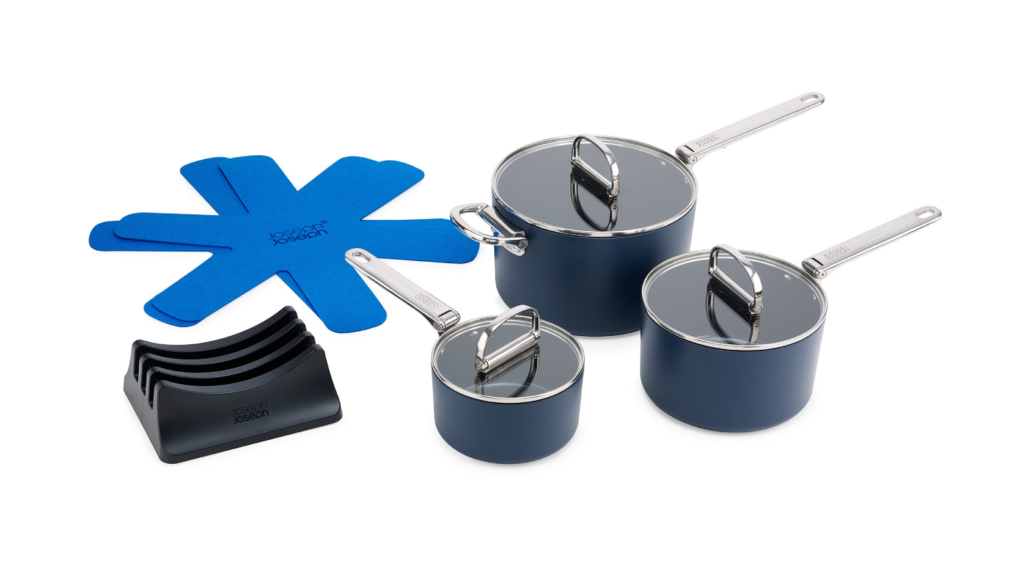 Joseph Joseph &quot;Space&quot; Storage-Friendly Saucepan Set 9pcs