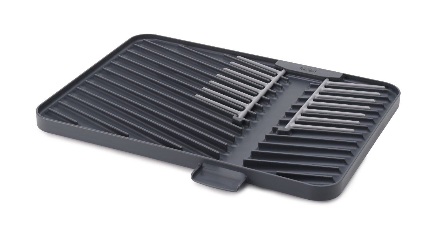 Joseph Joseph Benchtop Drainage Mat with Flip-Up Racks - Grey