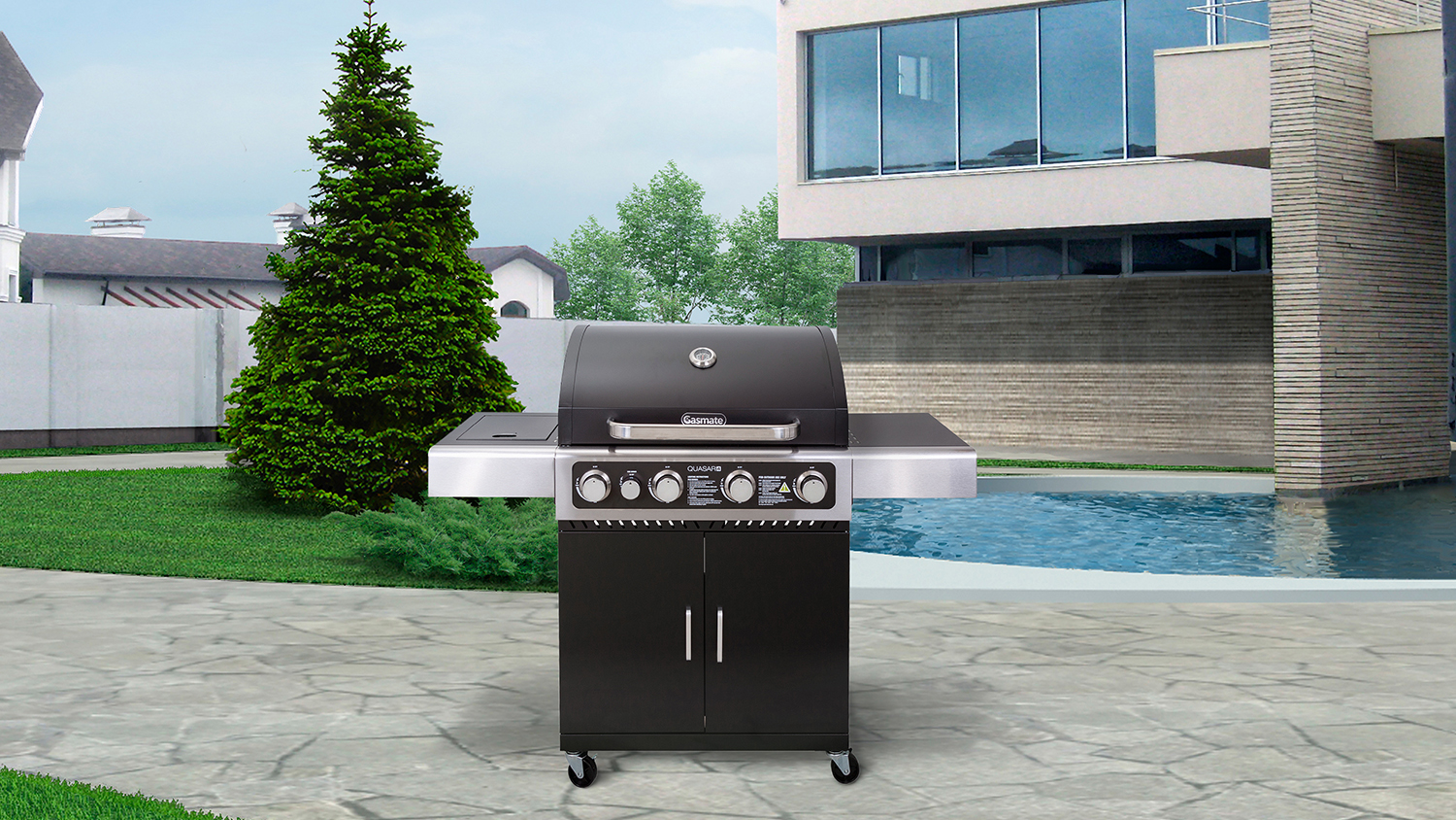 Quasar 4 Burner Gas BBQ