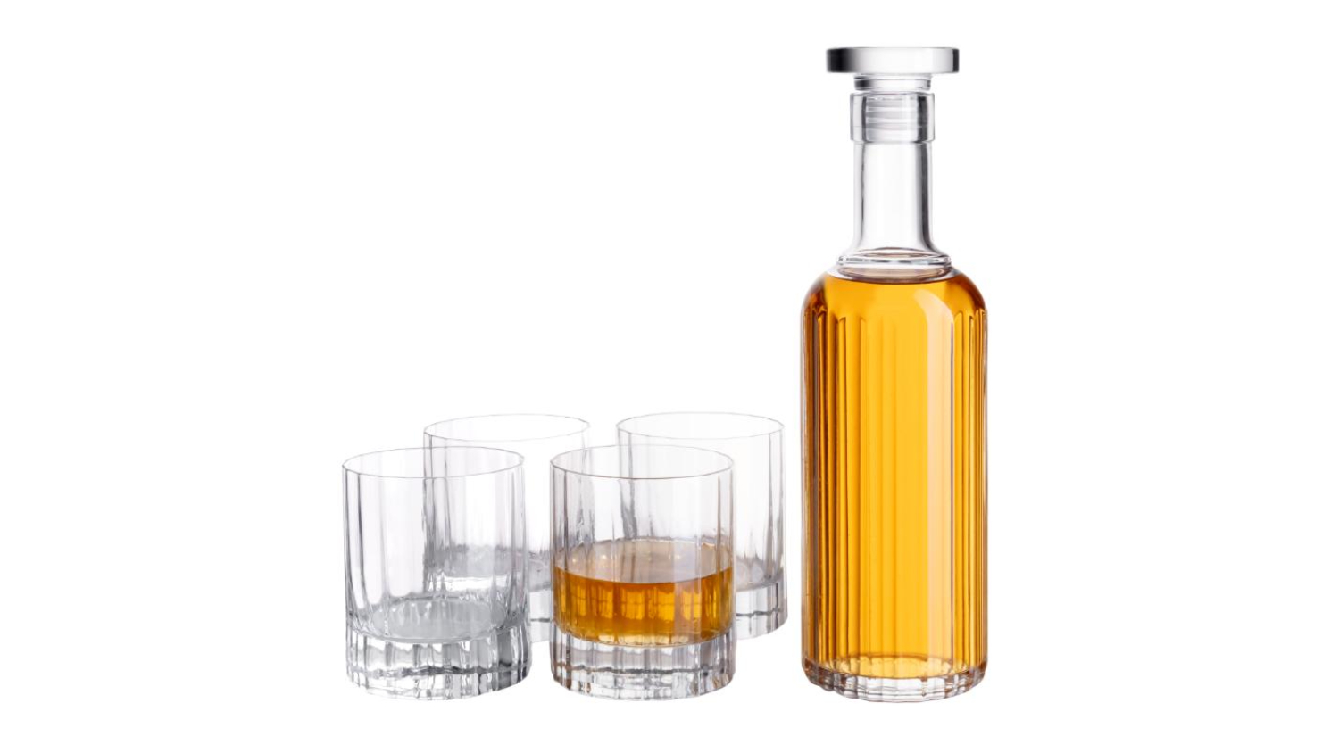 Luigi Bormioli Bach Whisky Decanter & Glass Set 5pcs.