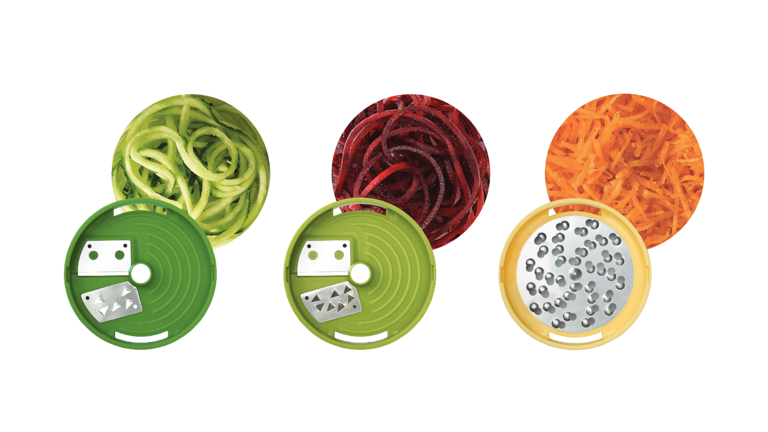 Joseph Joseph Spiro Compact Vegetable Spiralizer with Graters, Storage Container