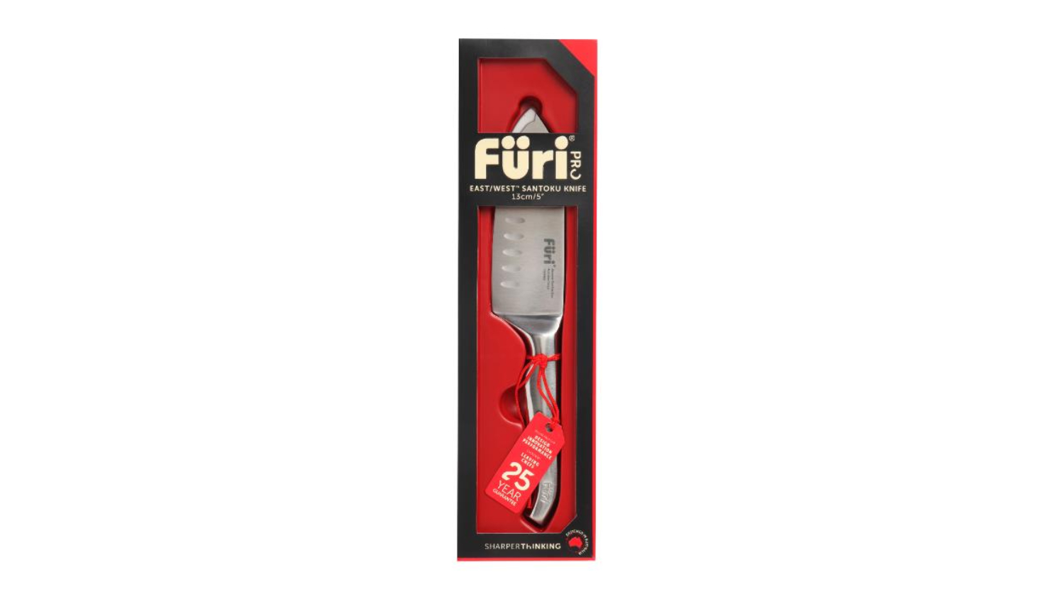 Furi Pro Fusion-Style Santoku Chef's Knife 13cm - Stainless Steel