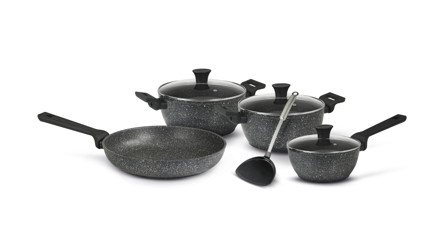 Flonal Cookware "Pietra Lavica" Cookware Set 8pcs.