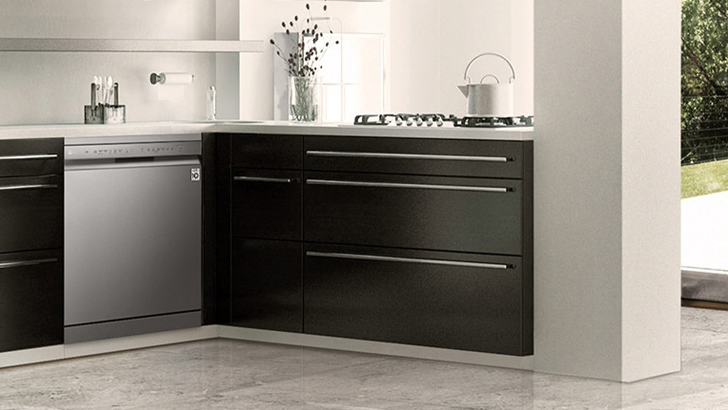 LG 14 Place Setting Dishwasher - Freestanding with 9 Programs - Silver (QuadWash/XD5B14PS)