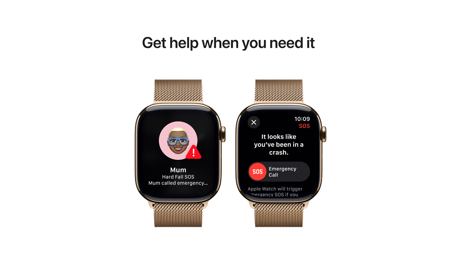 Apple Watch Series 10 - Gold Titanium Case with Gold Milanese Loop (46mm, GPS+Cellular, Bluetooth, Medium-Large)