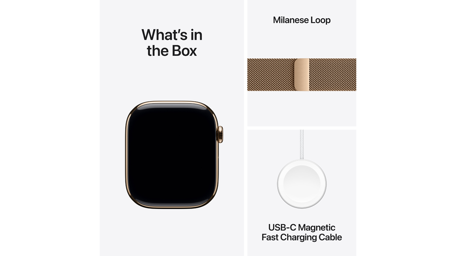Apple Watch Series 10 - Gold Titanium Case with Gold Milanese Loop (46mm, GPS+Cellular, Bluetooth, Medium-Large)