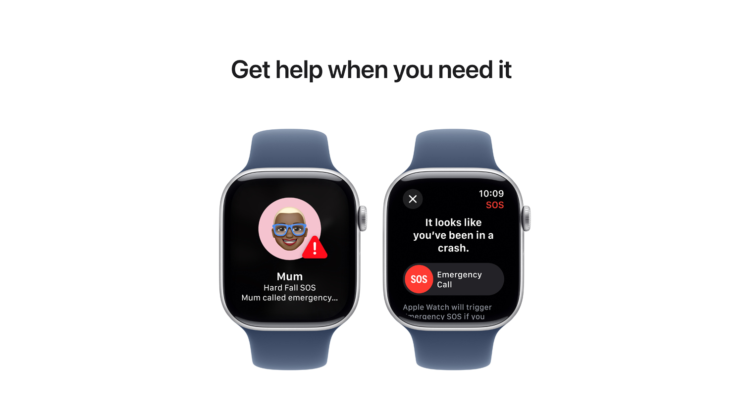 Apple Watch Series 10 - Silver Aluminium Case with Denim Sport Band (46mm, GPS+Cellular, Bluetooth, Medium-Large)