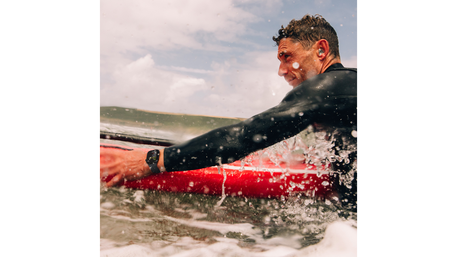 Apple Watch Series 10 - Slate Titanium Case with Black Sport Band (46mm, GPS+Cellular, Bluetooth, Medium-Large)