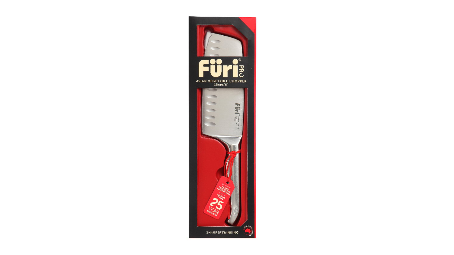 Furi Pro Asian-Style Nakiri Vegetable Cleaver 15cm - Stainless Steel