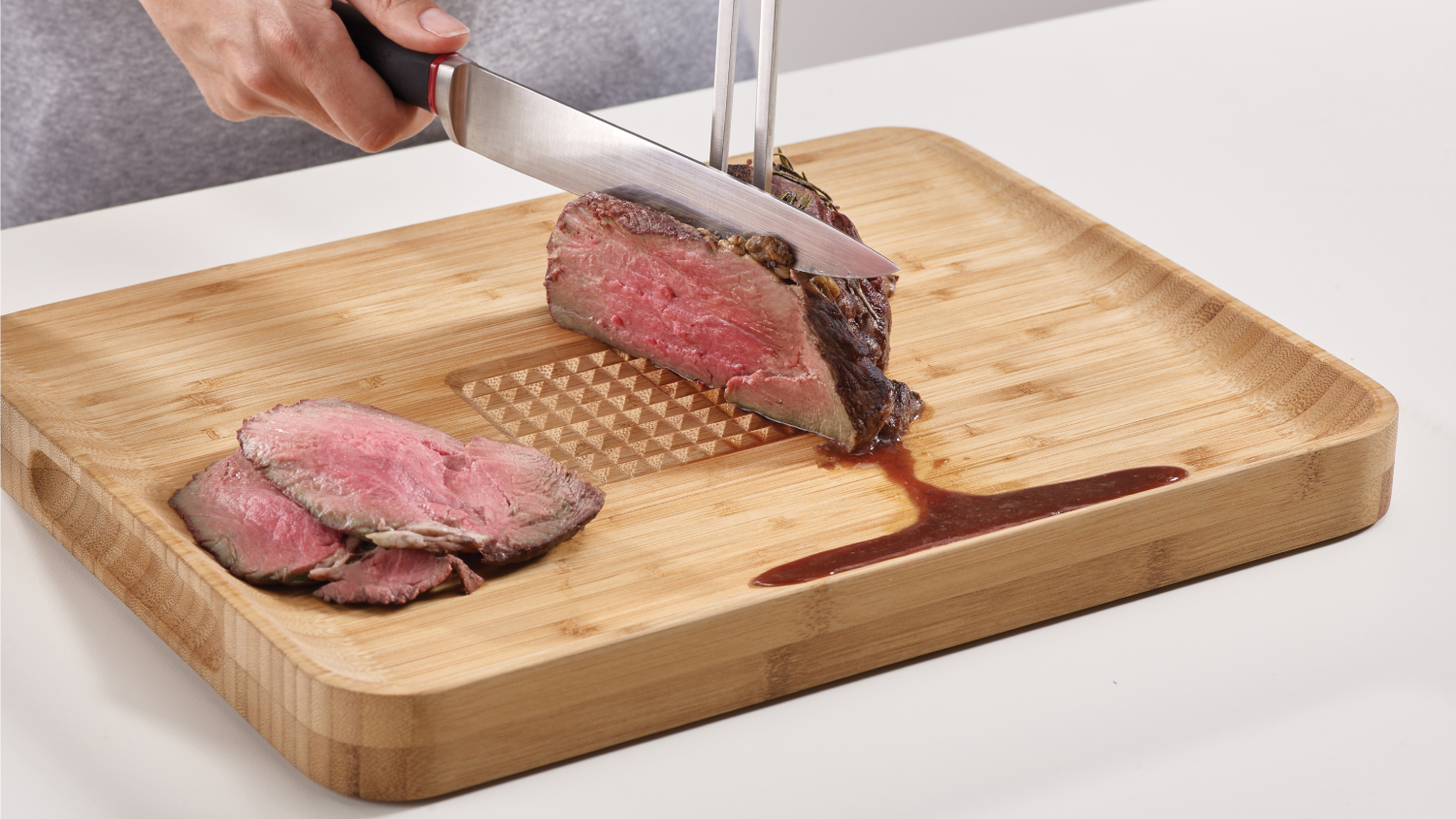 Joseph Joseph Cut 'N' Carve Plus Multi-Functional Cutting Board - Bamboo