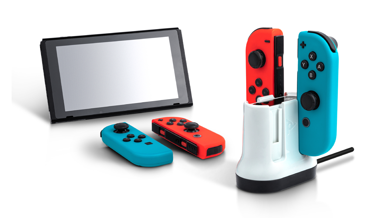 PDP Charging Shuttle for Joy-Con Wireless Controller - White