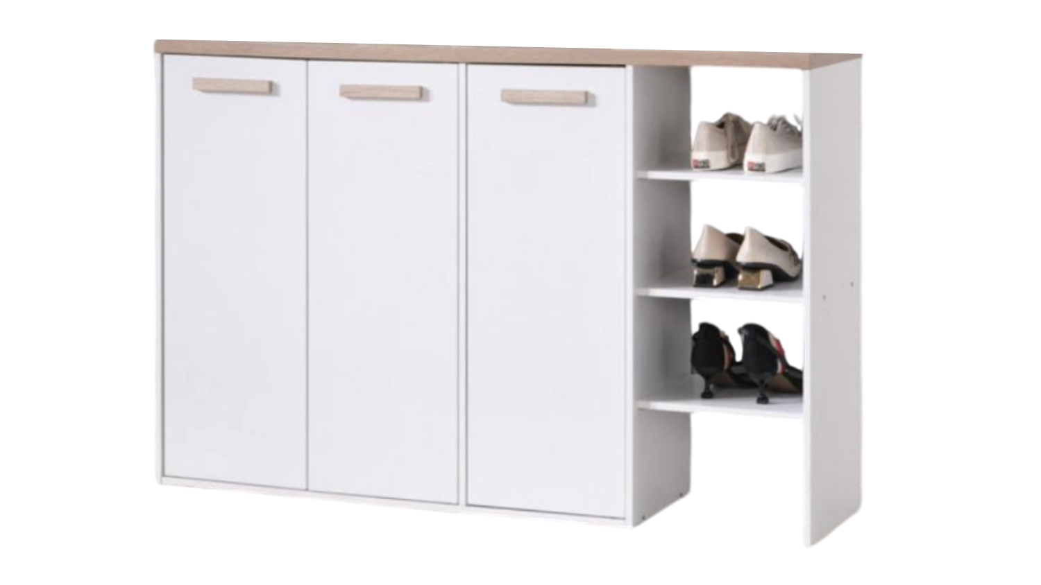 TSB Living "Orewa" Wall-Mounted Storage Cabinet with Shelves