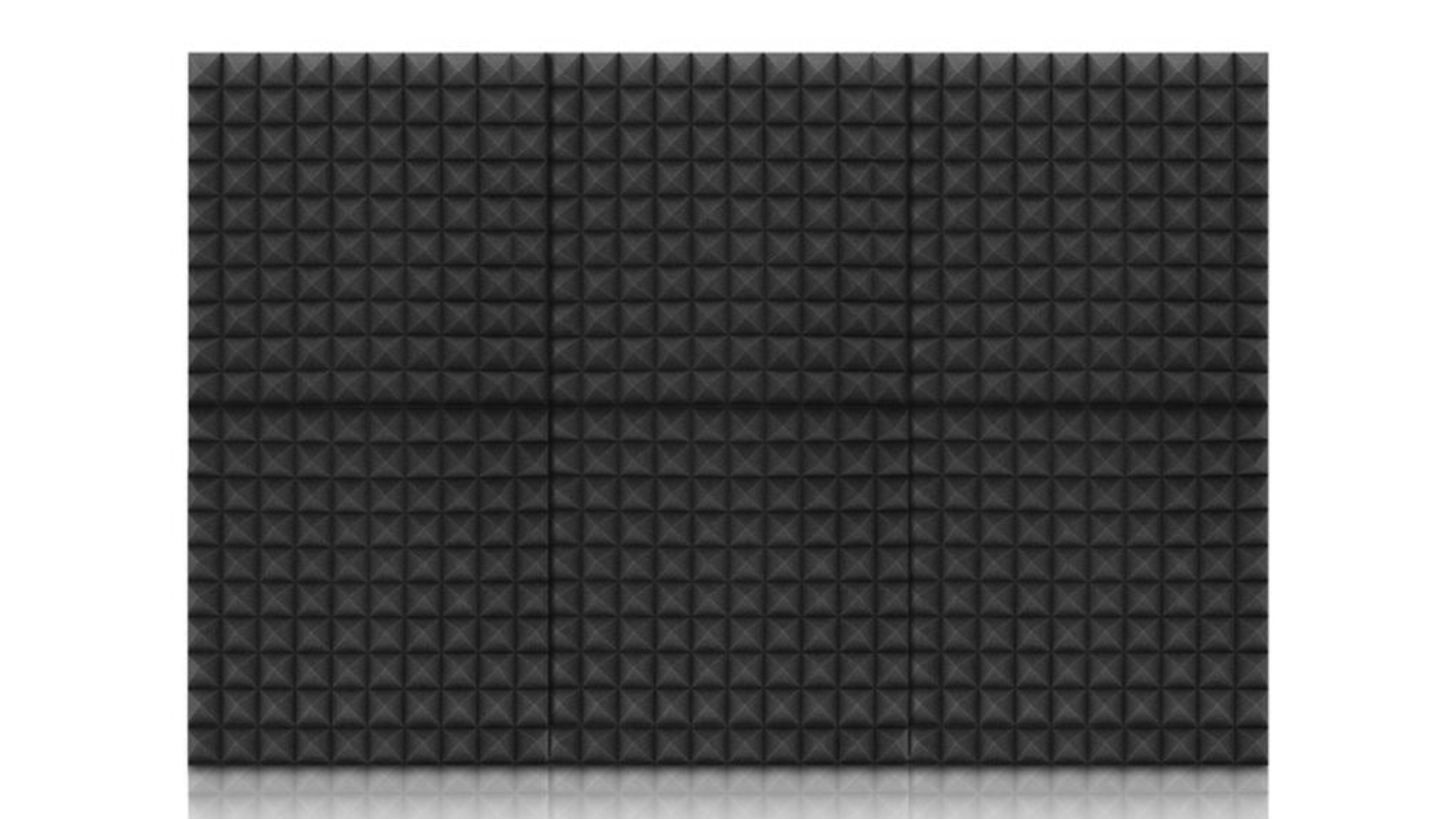 TSB Living Pyramid Acoustic Foam 50 x 50cm 12pcs. - Black