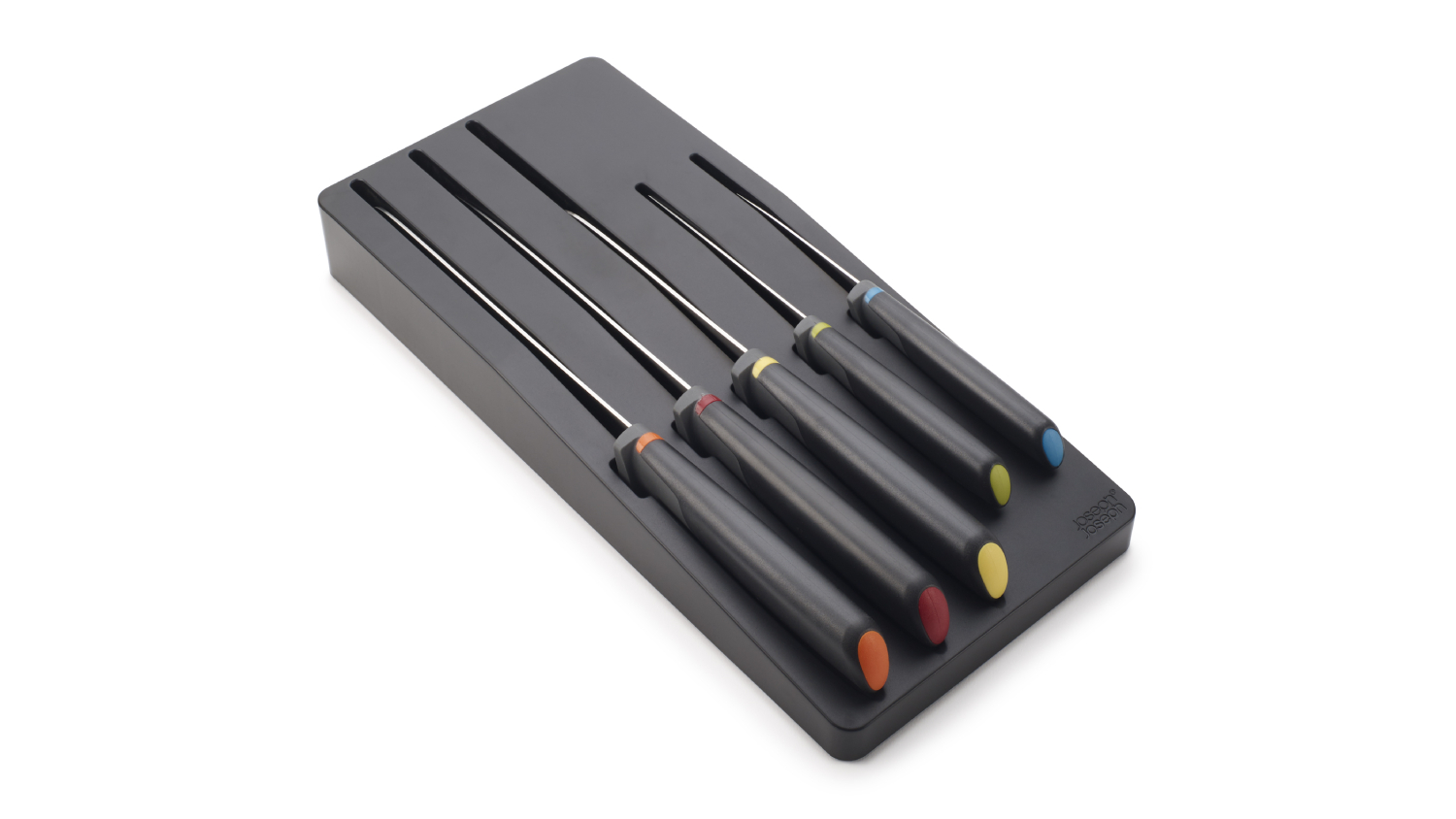 Joseph Joseph "Elevate" Knife Set with Drawer Storage Tray, Colour Coding 5pcs.