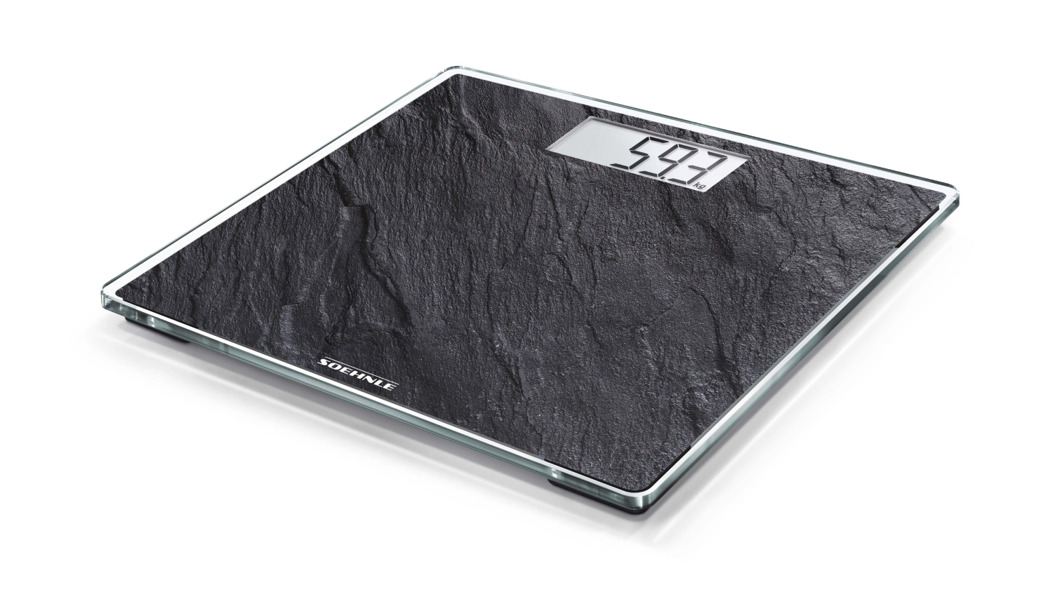 Soehnle Style Sense 300 Compact Bathroom Scales - Slate Look