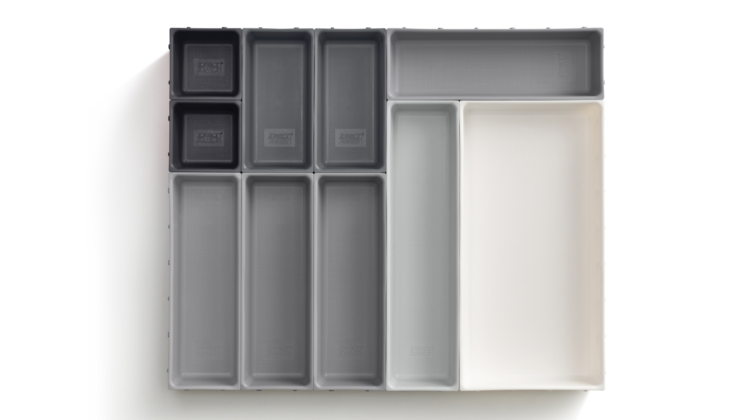 Joseph Joseph BLOX Modular Drawer Organisation System 10pcs. - Grey