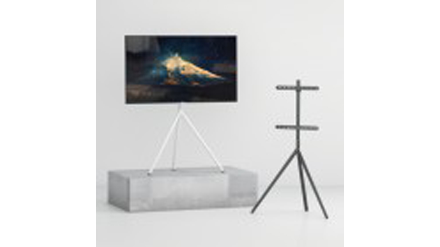 Konic Floor Stand for 45" to 65" TV - Swivel Design - Black (KF30-4402SG)