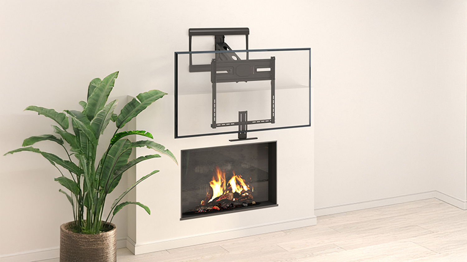 Konic Wall Mount for 43" to 70" TV - Full Motion Design - Black (KPE3136A)