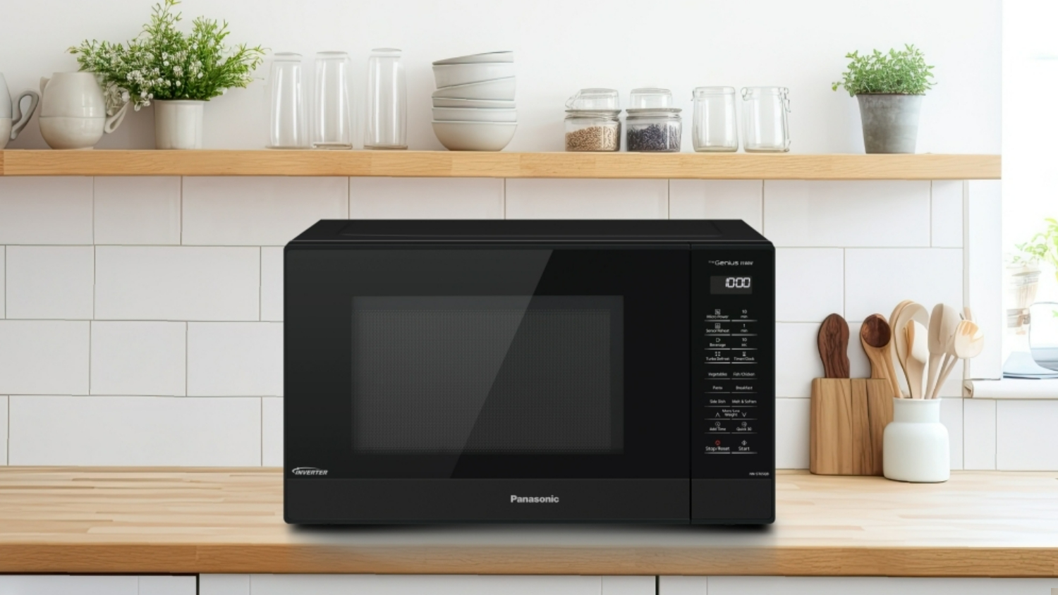 Panasonic 32L Inverter 1100W Microwave - Black (NN-ST65QBQPQ)