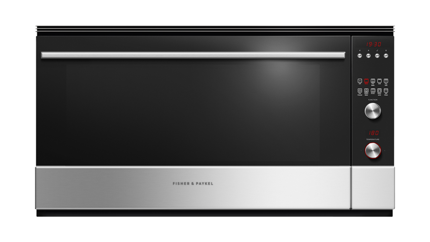 Fisher & Paykel 90cm Built-In Large Oven with 9 Functions - Stainless Steel (Series 9/OB90S9MEPX3)