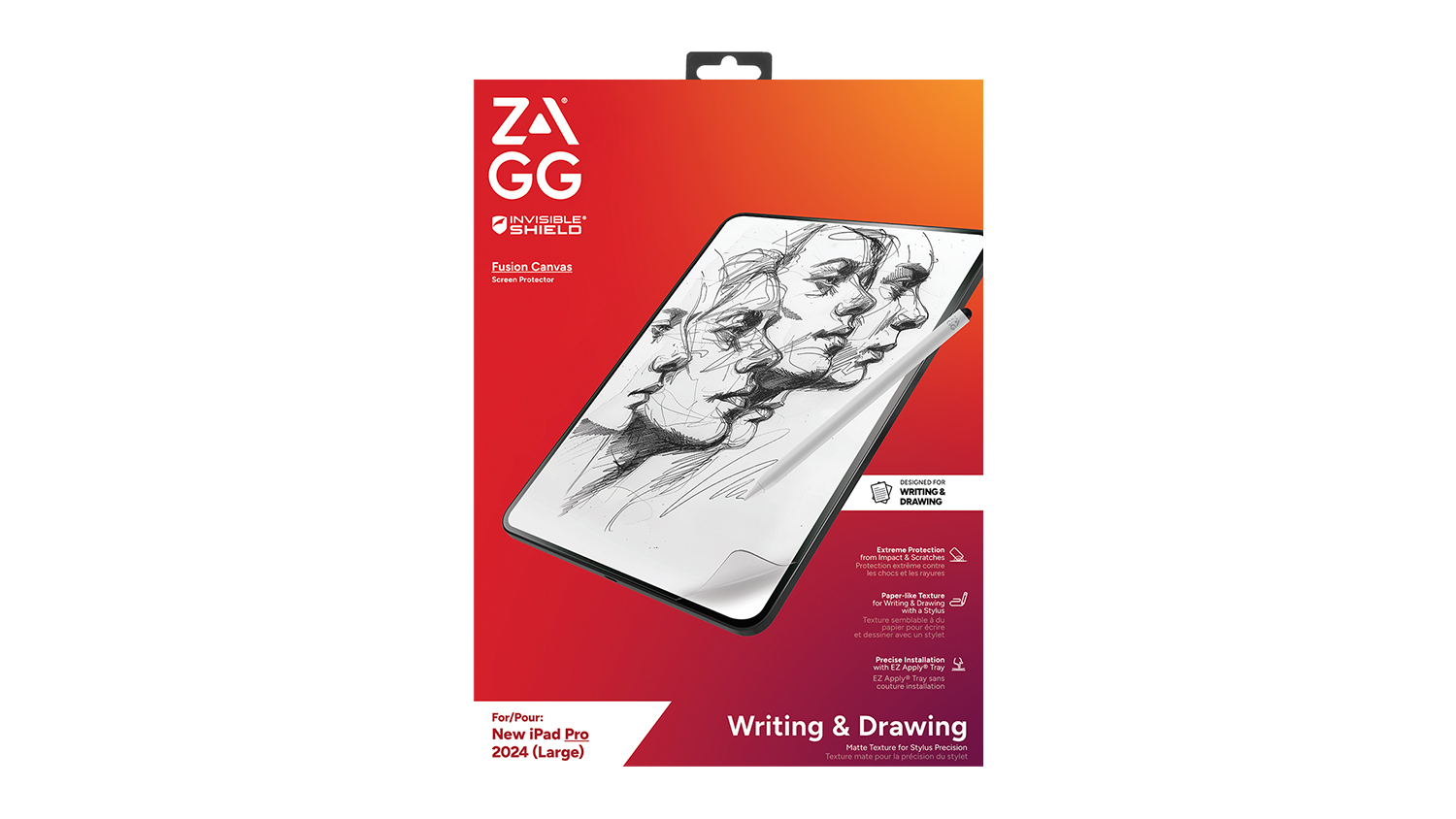 Zagg InvisibleShield Fusion Canvas Screen Protector for iPad Pro 11" M4 - Clear