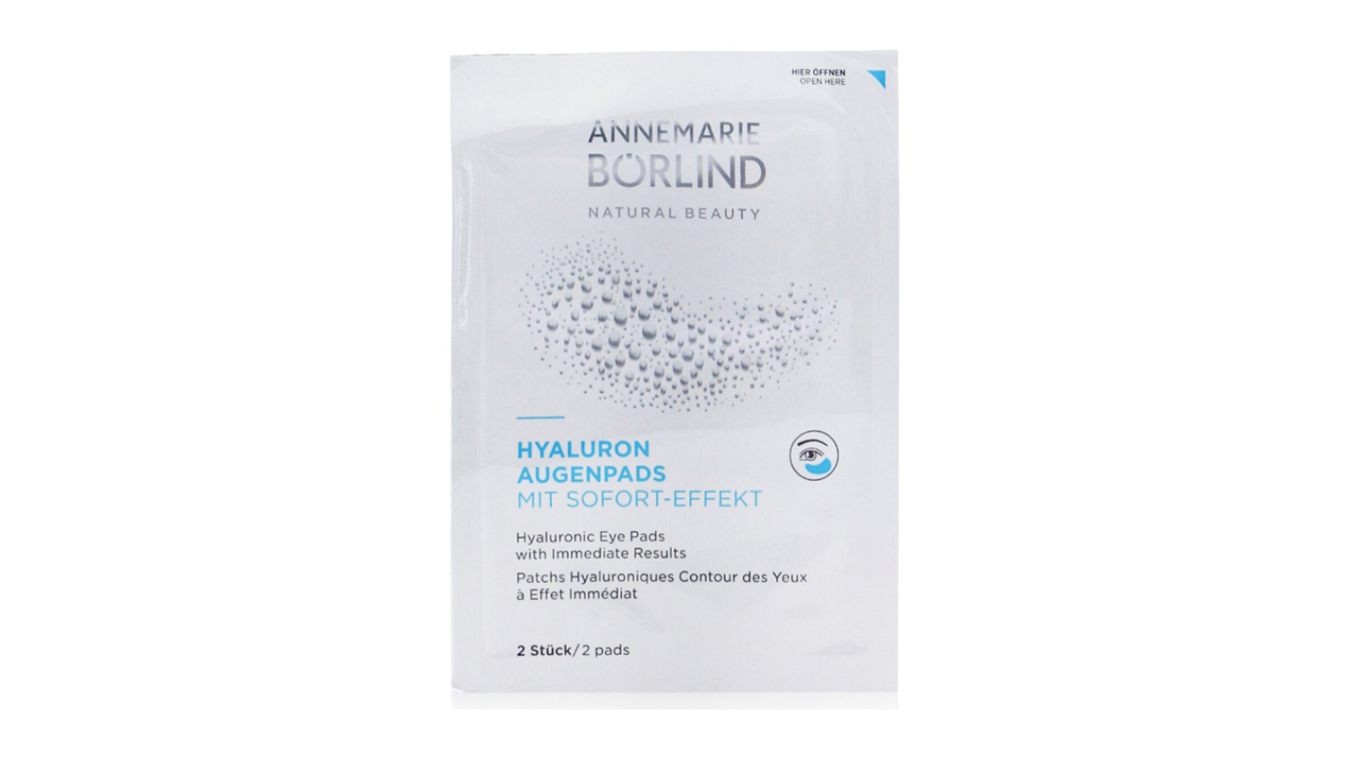 Annemarie Borlind Hyaluronic Eye Pads with Immediate Results - 6x2pads