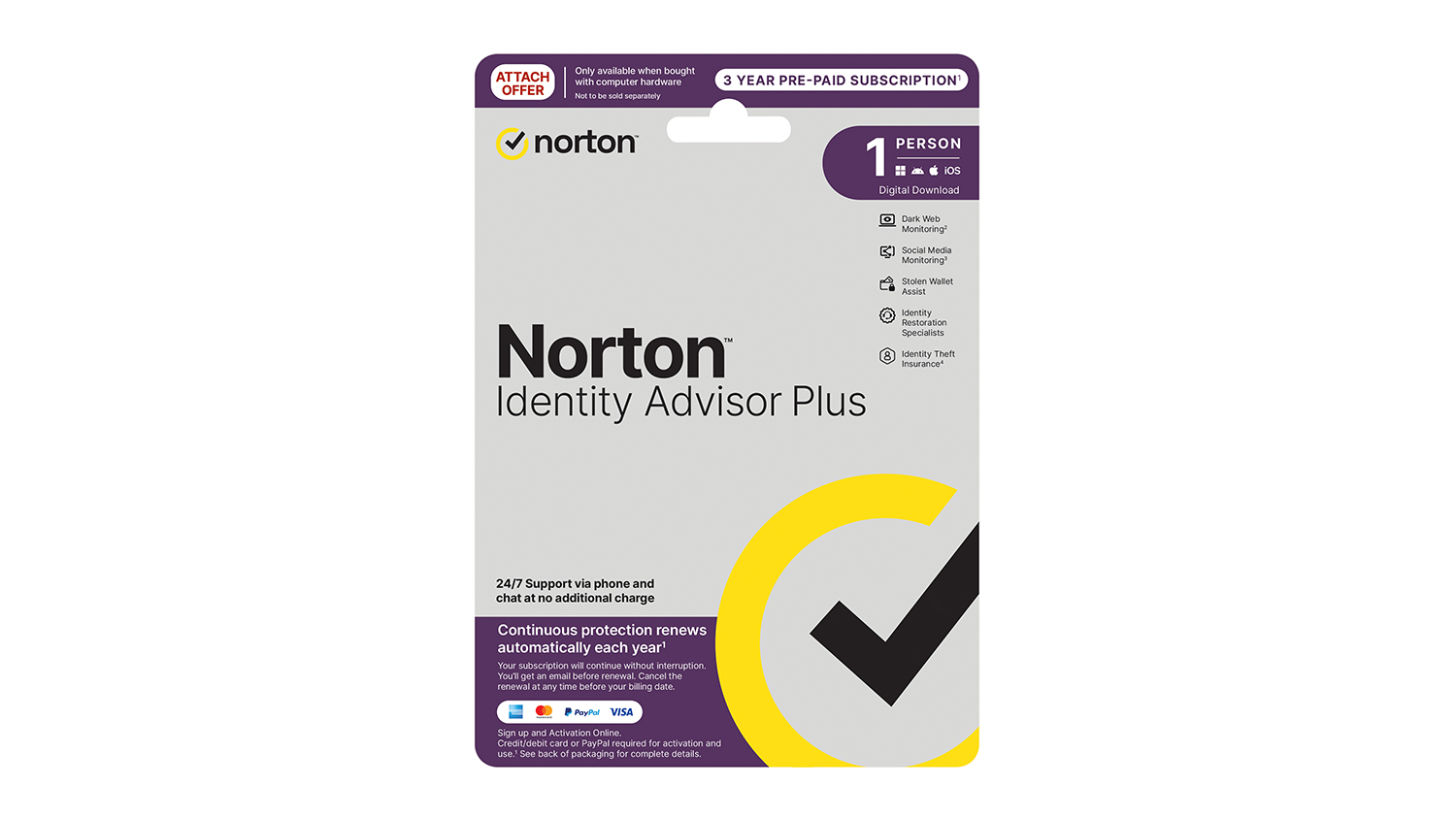 Norton 360 Advisor Plus - 1 Device 36 Months