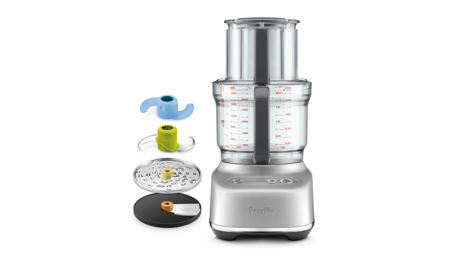 Breville the Kitchen Wizz 9 Cup Food Processor - Brushed Stainless Steel (BFP610BSS)