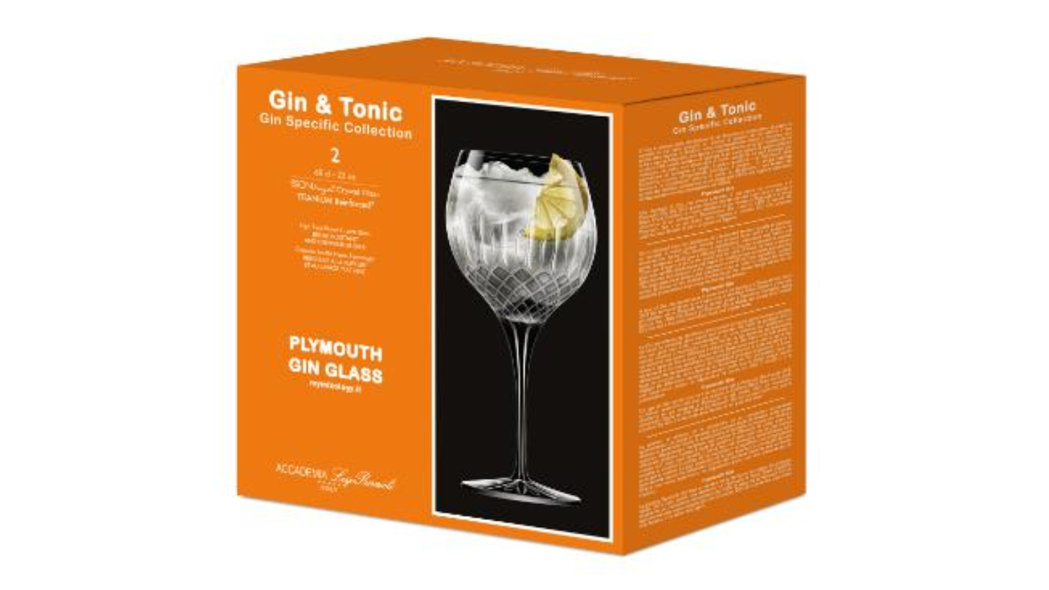 Luigi Bormioli Plymouth Gin Glass 650ml 2pcs.