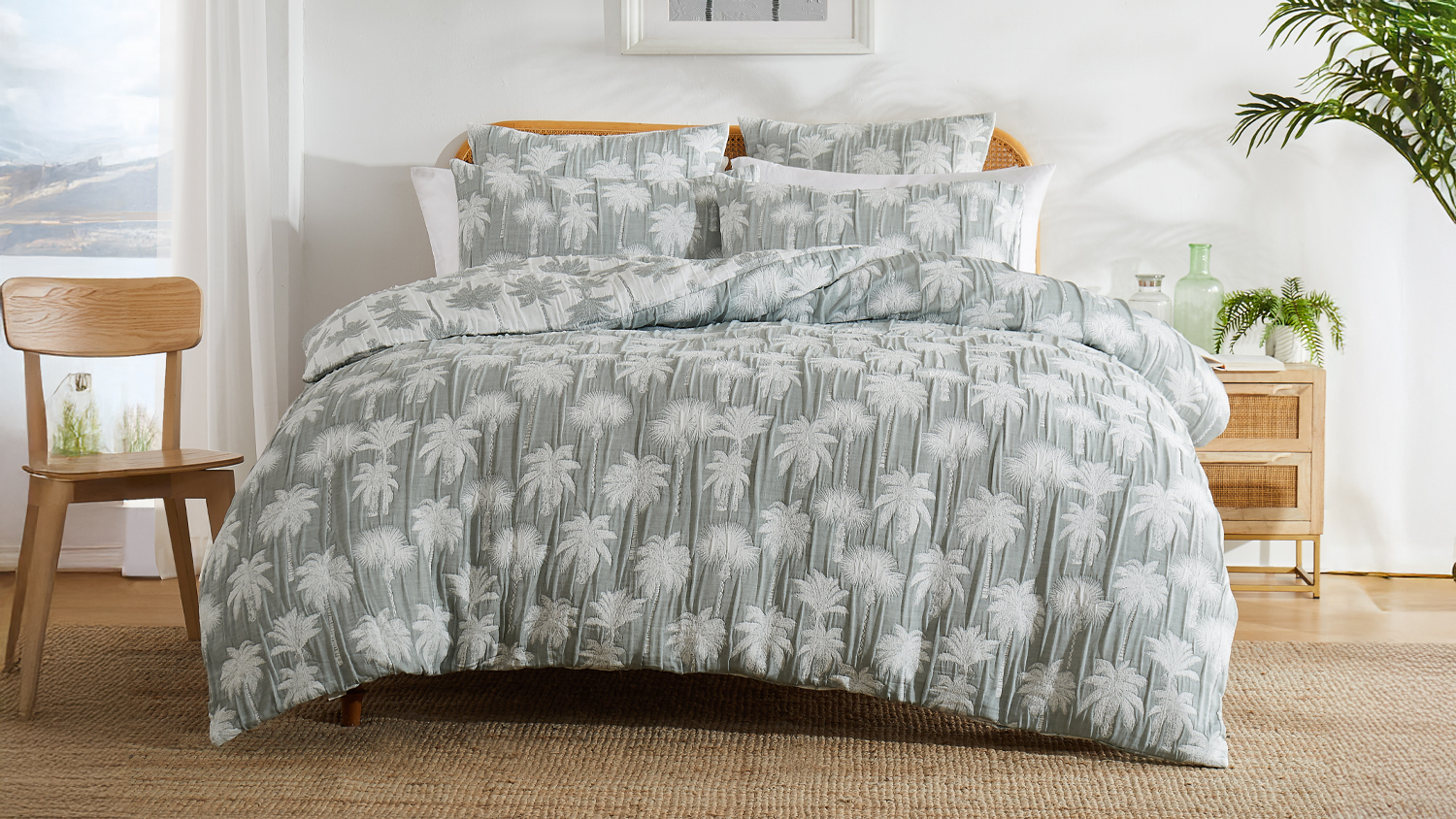 Byron Bay Seafoam Duvet Cover Set by L'Avenue