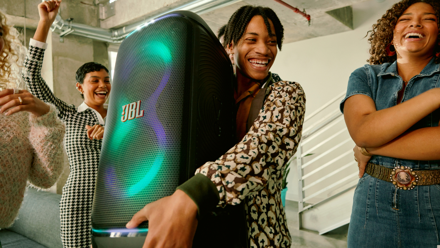 JBL Partybox Stage 320 Portable Bluetooth Party Speaker - Black