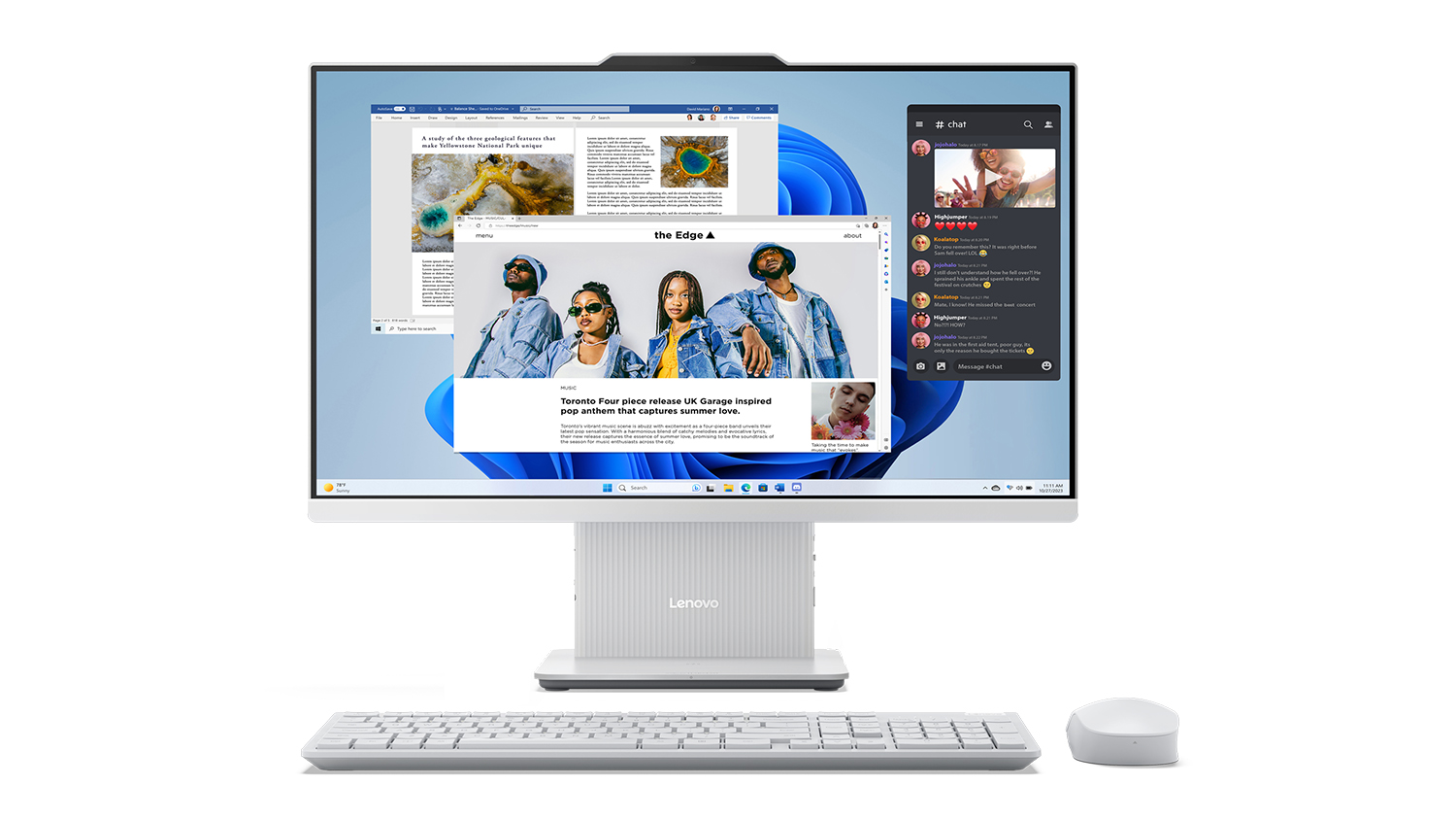 Lenovo IdeaCentre (9th Gen) 27" All-in-One Desktop - Intel Core i7 16GB-RAM 1TB-SSD - Cloud Grey (F0HM00FLAU)